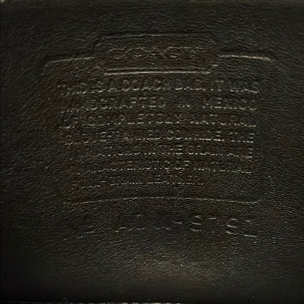 Vintage Coach 9791 Black Leather Backpack with Silver Closure - Picture 11 of 13